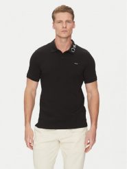 Calvin Klein Polo K10K114474 Czarny Regular Fit. Czarne koszulki polo CALVIN KLEIN, m, bez wzorów, z bawełny, bez kołnierzyka, bez ramiączek. Za 269.99 zł.
