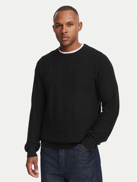 HUGO Sweter Simoh 50566762 Czarny Regular Fit. Czarne swetry rozpinane Hugo, l, bez wzorów, z bawełny, bez kołnierzyka, bez ramiączek. Za 549.99 zł.