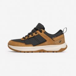 Buty turystyczne męskie Quechua NH500 skóra wodoodporne. Brązowe buty turystyczne QUECHUA, na lato, bez wzorów, z materiału, bez zapięcia, outdoorowe. Za 179.99 zł.