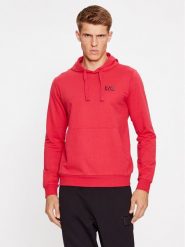 EA7 Emporio Armani Bluza 8NPM04 PJ05Z 1462 Czerwony Regular Fit. Czerwone bluzy EA7 Emporio Armani, m, bez wzorów, z bawełny, bez kaptura. Za 299.99 zł.