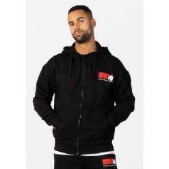 Classic Duże rozmiary Bluza z kapturem zapinana na suwak - Czarny. Czarne bluzy z kapturem GORILLA WEAR, bez wzorów, z kapturem. Za 382.00 zł.