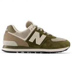 New Balance U574BWS Sneakersy męskie. Zielone buty sportowe casual New Balance, bez wzorów, bez zapięcia. W wyprzedaży za 424.15 zł.