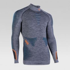 Bielizna top męski UYN Ambityon Uw Lg Sl Melange Turtleneck. Szara bielizna termoaktywna UYN, m, bez wzorów, z materiału, bez ramiączek, do biegania. Za 463.65 zł.