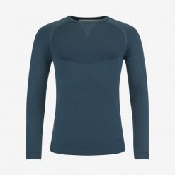 Koszulka z długim rękawem męska FLEX Seamless. Niebieskie koszulki z długim rękawem Head, m, bez wzorów, z dzianiny, bez ramiączek. W wyprzedaży za 196.00 zł.