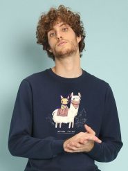 WOOOP Bluza w kolorze granatowym rozmiar: M. Niebieskie bluzy Wooop, m, bez wzorów, bez kaptura. Za 108.99 zł.