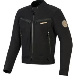 Kurtka motocyklowa Alpinestars Bruiser. Czarne kurtki Alpinestars, l, bez wzorów, z meshu, bez kaptura. Za 1,192.00 zł.