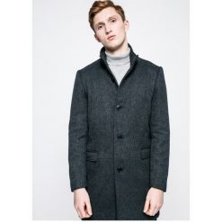 Selected - Płaszcz. Niebieskie płaszcze Selected, m, bez wzorów, z materiału, klasyczne, bez kaptura. W wyprzedaży za 259.90 zł.
