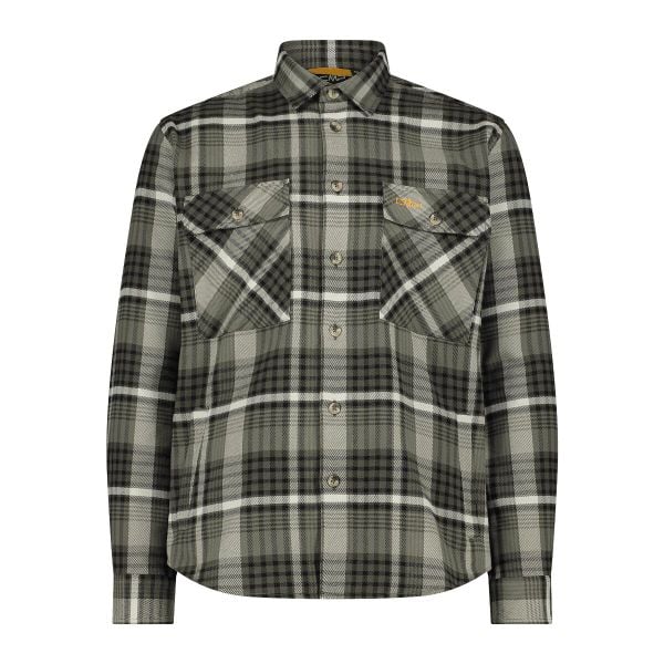 Koszula męska CMP 34S2717. Zielone koszule CMP, m, bez wzorów, bez kołnierzyka, bez ramiączek. Za 289.99 zł.