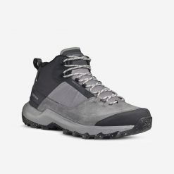 Second Life - Buty turystyczne męskie Quechua MH500 Mid... - Stan Doskonały. Szare buty turystyczne QUECHUA, bez wzorów, z kauczuku, bez zapięcia, trekkingowe. Za 279.99 zł.