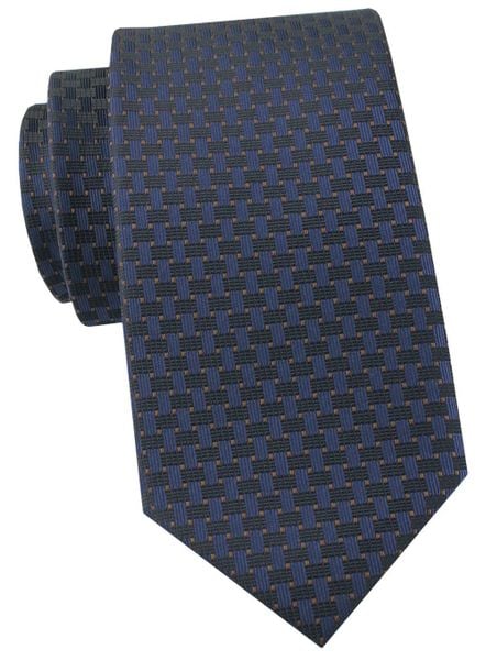 Krawat Męski - Angelo di Monti - Granatowy, Drobny Wzorek. Niebieskie krawaty i muchy Angelo di Monti, bez wzorów, z tkaniny. Za 45.00 zł.