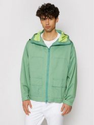 Converse Kurtka przejściowa Double Pocket 10021097-A03 Zielony Regular Fit. Zielone kurtki przejściowe Converse, m, bez wzorów, z bawełny, bez kaptura. Za 399.99 zł.