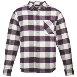 Koszula DOLOMITE M`S FLANELL CHECK. Brązowe koszule Dolomite, m, bez wzorów, bez kołnierzyka, bez ramiączek. Za 529.99 zł.