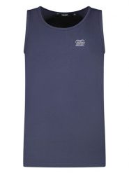 Cars Jeans Top "Surrento" w kolorze granatowym rozmiar: L. Niebieskie bezrękawniki Cars Jeans, l, bez wzorów, z bawełny, bez kołnierzyka, bez ramiączek. Za 30.95 zł.