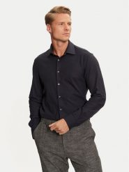 Calvin Klein Koszula K10K113532 Granatowy Regular Fit. Niebieskie koszule CALVIN KLEIN, m, bez wzorów, z bawełny, bez kołnierzyka, bez ramiączek. Za 249.99 zł.
