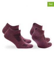 Norfolk Skarpety trekkingowe (2 pary) "Sheldon" w kolorze bordowym rozmiar: 35-38. Czerwone skarpety Norfolk, bez wzorów, z materiału. Za 39.99 zł.