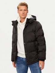 Guess Kurtka puchowa M4BL21 WGJ42 Czarny Regular Fit. Czarne kurtki Guess, m, z aplikacjami, z puchu, bez kaptura. Za 519.99 zł.