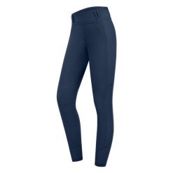 Legginsy jeździeckie z pełną przyczepnością ELT Nina. Niebieskie legginsy długie sportowe ELT, l, bez wzorów, z elastanu, z podwyższonym stanem, do jazdy konnej. Za 240.00 zł.