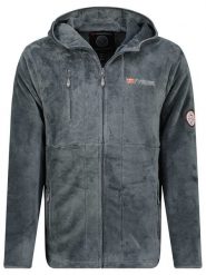 Geographical Norway Kurtka polarowa "Upload" w kolorze szarym rozmiar: S. Szare kurtki Geographical Norway, s, z aplikacjami, z materiału, bez kaptura. Za 136.13 zł.