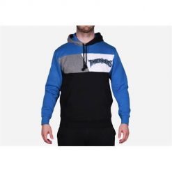 Bluza sportowa męska Mitchell & Ness Minnesota Timberwolves. Niebieskie bluzy z kapturem Mitchell & Ness, m, bez wzorów, z kapturem. Za 521.00 zł.