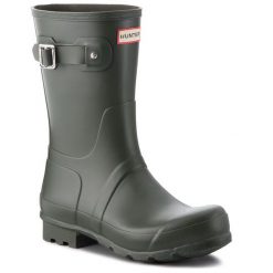 Kalosze Hunter. Zielone śniegowce Hunter, bez zapięcia. Za 289.99 zł.