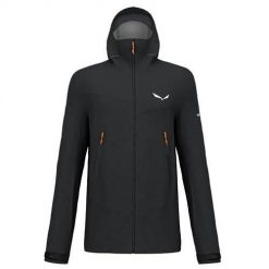 Kurtka w góry męska Salewa Ortles Gtx 3L. Czarne kurtki Salewa, l, bez wzorów, z syntetyku, z kapturem. Za 1,999.00 zł.