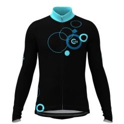 Zimowa koszulka z długim rękawem ORDINO Galaxy czarno-niebieska. Czarne bluzy C-LAB, na zimę, m, bez wzorów, bez kaptura. W wyprzedaży za 483.75 zł.