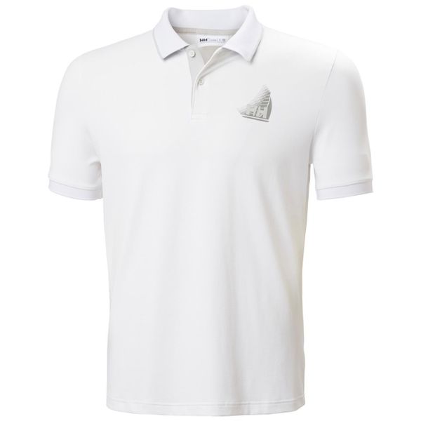 Polo Helly Hansen Figari. Białe koszulki polo Helly Hansen, s, bez wzorów, bez kołnierzyka, bez ramiączek, żeglarskie. Za 379.00 zł.