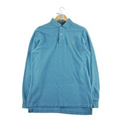 Second life - Długi rękaw Polo Shirt Mężczyźni Jasnoniebieski - Stan dobry. Niebieskie bluzki z długim rękawem RALPH LAUREN, m, bez wzorów, bez kołnierzyka, bez ramiączek. Za 126.86 zł.