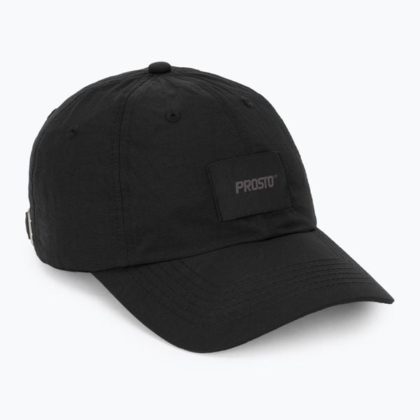Czapka z daszkiem PROSTO Jacquard. Czarne czapki z daszkiem Prosto., bez wzorów, z materiału. Za 94.99 zł.