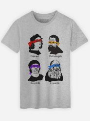 WOOOP Koszulka "The Ninjas" w kolorze szarym rozmiar: XL. Szare bezrękawniki Wooop, xl, bez wzorów, z bawełny, bez kołnierzyka, bez ramiączek. Za 69.95 zł.