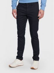 Tommy Hilfiger Chinosy Core Bleecker MW0MW28883 Granatowy Slim Fit. Niebieskie eleganckie spodnie Tommy Hilfiger, m, z bawełny. Za 359.99 zł.