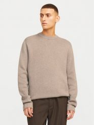 Jack&Jones Sweter Milano 12259666 Szary Relaxed Fit. Szare swetry rozpinane Jack&Jones, l, bez wzorów, z bawełny, bez kołnierzyka, bez ramiączek. Za 129.99 zł.