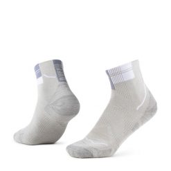 Skarpety biegowe Buff Coolnet Quarter Sock CQ. Szare skarpety Buff, bez wzorów, z elastanu. Za 99.90 zł.