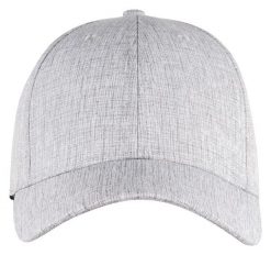 Clique Melange Cap – 6-panelowa czapka z melanżowego materiału. Szare czapki z daszkiem CLIQUE, bez wzorów, z poliesteru. Za 97.89 zł.