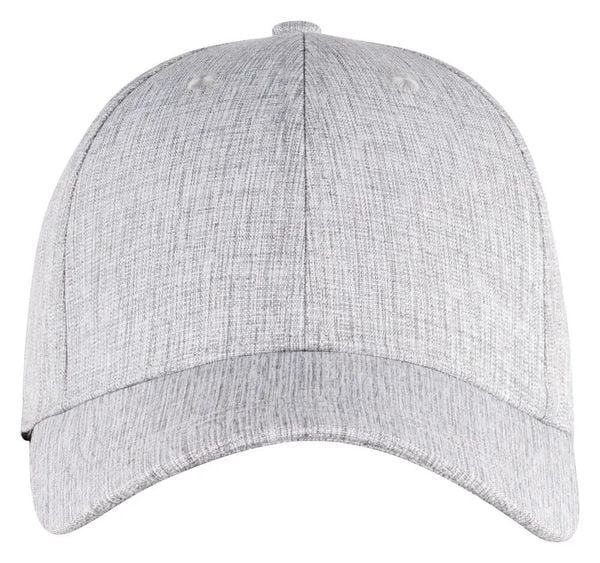 Clique Melange Cap – 6-panelowa czapka z melanżowego materiału. Szare czapki z daszkiem CLIQUE, bez wzorów, z poliesteru. Za 97.89 zł.