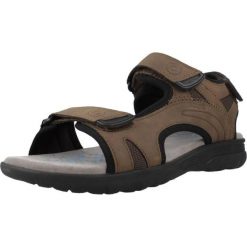 Sandały GEOX U SPHERICA EC5 Brązowy. Brązowe sandały Geox, z syntetyku, bez zapięcia. Za 290.99 zł.