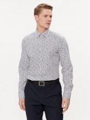 Boss Koszula H-Hank 50512664 Niebieski Slim Fit. Niebieskie koszule Boss, m, bez wzorów, z bawełny, bez kołnierzyka, bez ramiączek. Za 269.99 zł.