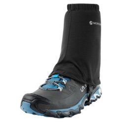 Getry trailowe Montane. Czarne legginsy długie sportowe Montane, l, bez wzorów, z elastanu, do biegania. Za 196.45 zł.