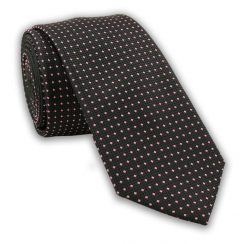 Klasyczny Krawat Męski w Drobny Wzór - 6 cm - Angelo di Monti, Kolorowy. Krawaty i muchy Angelo di Monti, bez wzorów. Za 45.00 zł.