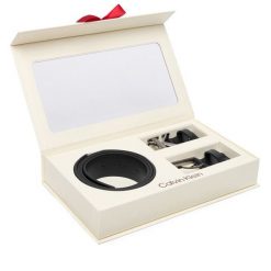 Pasek Męski Calvin Klein. Czarne paski CALVIN KLEIN, bez wzorów. Za 409.99 zł.