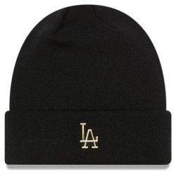Czapka New Era Los Angeles Dodgers – Czarny/Złoty. Czarne czapki zimowe New Era, bez wzorów. Za 196.99 zł.