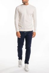Takeshy Kurosawa Sweter | 83383 | Maglia Girocollo | Mężczyzna | Kremowy. Białe swetry nierozpinane Takeshy Kurosawa, m, bez wzorów, z poliamidu, bez kołnierzyka, bez ramiączek. W wyprzedaży za 299.00 zł.