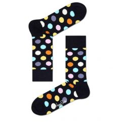 Skarpety Happy Socks Model Big Dot Sock Kolor Czarny. Czarne skarpety Happy Socks, bez wzorów, z bawełny. Za 68.25 zł.