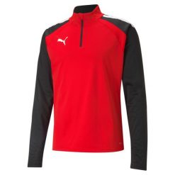 Bluza piłkarska PUMA Teamliga 1/4 Zip Top. Czarne bluzy Puma, xl, bez wzorów, bez kaptura. Za 242.00 zł.