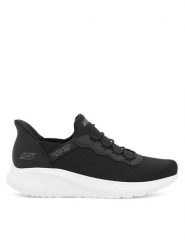 Skechers Sneakersy 118300 BLK. Czarne buty sportowe casual Skechers, bez wzorów, z materiału, bez zapięcia. Za 299.99 zł.