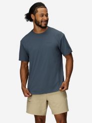 Marmot Koszulka funkcyjna "AirExchange" w kolorze niebieskim rozmiar: M. Niebieskie t-shirty sportowe Marmot, bez wzorów, bez ramiączek, outdoorowe. Za 144.92 zł.