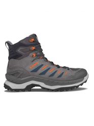 LOWA Skórzane botki trekkingowe "Innovo GTX" w kolorze szarym rozmiar: 46. Szare buty trekkingowe Lowa, bez wzorów, z gore-texu, bez zapięcia. Za 527.10 zł.