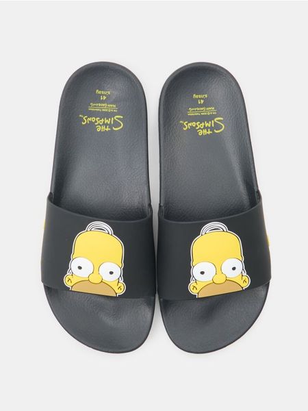 Klapki The Simpsons - czarny. Czarne klapki Sinsay. Za 39.99 zł.