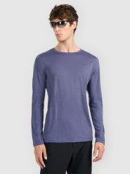 4F Longsleeve trekkingowy szybkoschnący z wełną merino męski - granatowy XXL. Niebieskie bluzki z długim rękawem 4F, m, bez wzorów, z materiału, bez kołnierzyka, bez ramiączek. Za 249.99 zł.