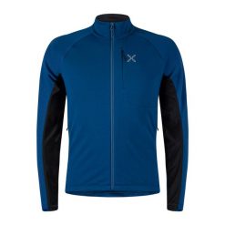 Bluza męska Montura Merano Maglia. Niebieskie bluzy MONTURA, na zimę, m, bez wzorów, bez kaptura. Za 549.99 zł.